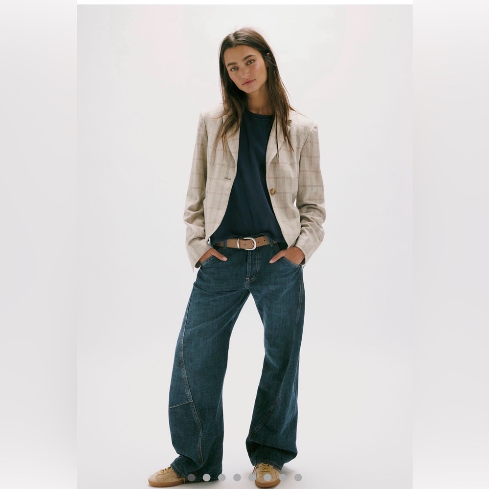 Free People Dark Blue Flare Jeans
